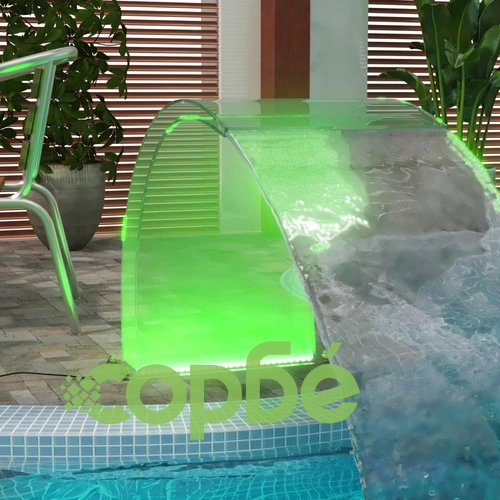 Фонтан за басейн с комплект RGB LED и конектори, акрил, 50 см ➤ топ цена ➤ sorbe.bg