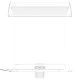 Фонтан за басейн с комплект RGB LED и конектори, акрил, 50 см