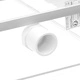 Фонтан за басейн с комплект RGB LED и конектори, акрил, 50 см