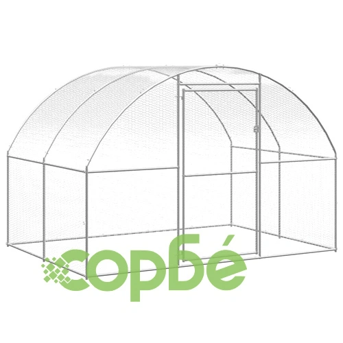 Птичарник на открито, 3x6x2 м, поцинкована стомана ➤ топ цена ➤ sorbe.bg