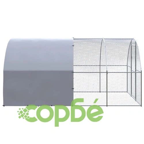 Птичарник на открито, 3x4x2 м, поцинкована стомана ➤ топ цена ➤ sorbe.bg