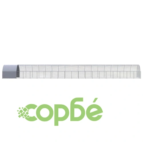 Птичарник на открито, 3x20x2 м, поцинкована стомана ➤ топ цена ➤ sorbe.bg