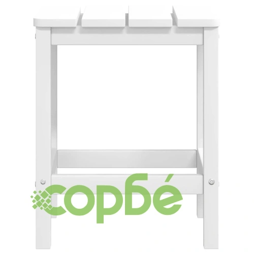 Градински стол Адирондак с масичка, HDPE, бял ➤ топ цена ➤ sorbe.bg