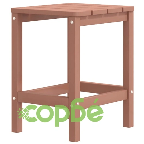 Градински стол Адирондак с масичка, HDPE, кафяв ➤ топ цена ➤ sorbe.bg