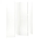 4-панелни паравани за стая, 2 бр, бели, 160x180 см, стомана