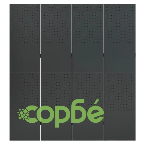 4-панелни паравани за стая, 2 бр, антрацит, 160x180 см, стомана ➤ топ цена ➤ sorbe.bg