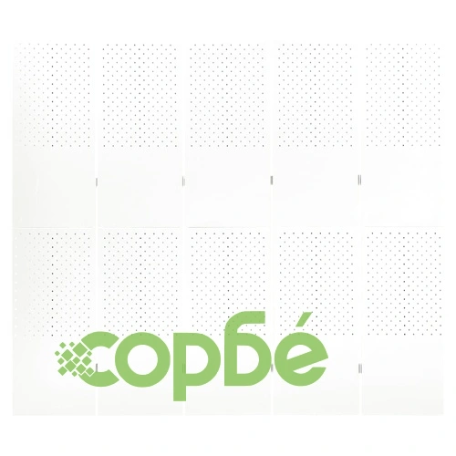 5-панелни паравани за стая, 2 бр, бели, 200x180 см, стомана ➤ топ цена ➤ sorbe.bg