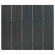 5-панелни паравани за стая, 2 бр, антрацит, 200x180 см, стомана