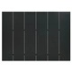 6-панелни паравани за стая, 2 бр, черни, 240x180 см, стомана