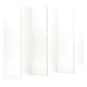 6-панелни паравани за стая, 2 бр, бели, 240x180 см, стомана