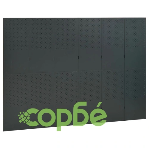 6-панелни паравани за стая, 2 бр, антрацит, 240x180 см, стомана ➤ топ цена ➤ sorbe.bg