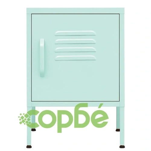 Нощни шкафчета, 2 бр, мента, 35х35х51 см, стомана ➤ топ цена ➤ sorbe.bg