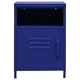 Нощни шкафчета, 2 бр, нейви синьо, 35х35х51 см, стомана