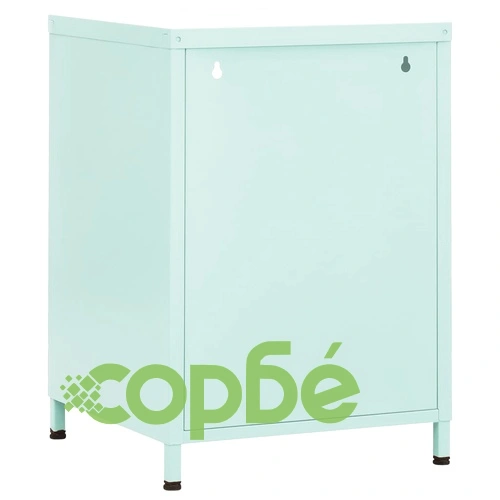 Нощни шкафчета, 2 бр, мента, 35х35х51 см, стомана ➤ топ цена ➤ sorbe.bg