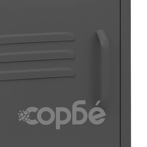 Нощни шкафчета, 2 бр, антрацит, 35х35х51 см, стомана ➤ топ цена ➤ sorbe.bg