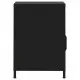 Нощни шкафчета, 2 бр, черни, 35х35х51 см, стомана
