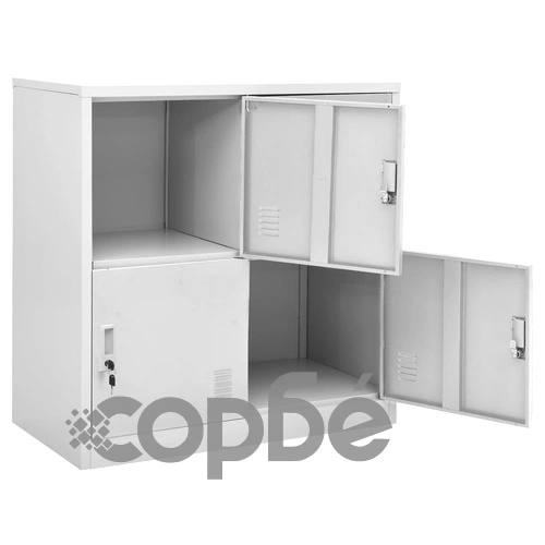 Заключващи се шкафове, 2 бр, светлосиви, 90x45x92,5 см, стомана на топ цена от sorbe.bg Заключващи се шкафове, 2 бр, светлосиви, 90x45x92,5 см, стомана ➤ топ цена ➤ sorbe.bg