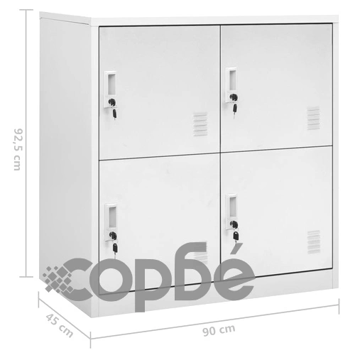 Заключващи се шкафове, 5 бр, светлосиви, 90x45x92,5 см, стомана на топ цена от sorbe.bg Заключващи се шкафове, 5 бр, светлосиви, 90x45x92,5 см, стомана ➤ топ цена ➤ sorbe.bg