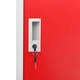 Заключващи шкафове 5 бр светлосиво/червено 90x45x92,5см стомана Заключващи шкафове 5 бр светлосиво/червено 90x45x92,5см стомана