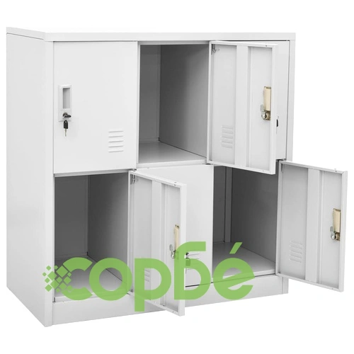 Заключващи се шкафове, 5 бр, светлосиви, 90x45x92,5 см, стомана на топ цена от sorbe.bg Заключващи се шкафове, 5 бр, светлосиви, 90x45x92,5 см, стомана ➤ топ цена ➤ sorbe.bg
