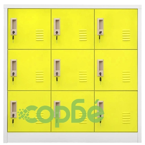 Заключващи шкафове 2 бр светлосиво/зелено 90x45x92,5 см стомана на топ цена от sorbe.bg Заключващи шкафове 2 бр светлосиво/зелено 90x45x92,5 см стомана ➤ топ цена ➤ sorbe.bg