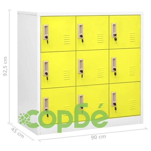 Заключващи шкафове 2 бр светлосиво/зелено 90x45x92,5 см стомана на топ цена от sorbe.bg Заключващи шкафове 2 бр светлосиво/зелено 90x45x92,5 см стомана ➤ топ цена ➤ sorbe.bg