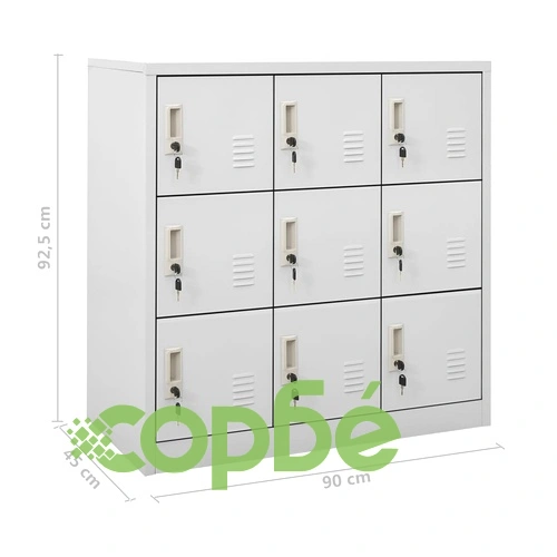 Заключващи се шкафове, 5 бр, светлосиви, 90x45x92,5 см, стомана на топ цена от sorbe.bg Заключващи се шкафове, 5 бр, светлосиви, 90x45x92,5 см, стомана ➤ топ цена ➤ sorbe.bg