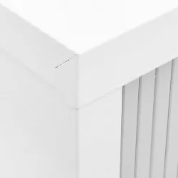 Шкаф с плъзгаща врата и плантер, сив, 90x40x113 см, стомана