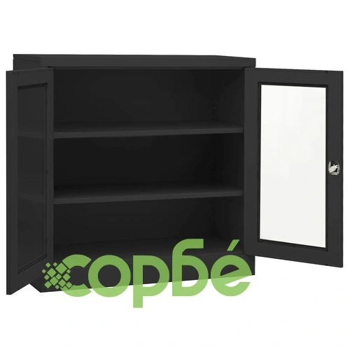 Офис шкаф с плантер, антрацит, 90x40x113 см, стомана на топ цена от sorbe.bg Офис шкаф с плантер, антрацит, 90x40x113 см, стомана ➤ топ цена ➤ sorbe.bg