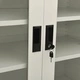 Офис шкаф с плантер, светлосив, 90x40x128 см, стомана Офис шкаф с плантер, светлосив, 90x40x128 см, стомана