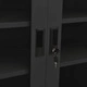 Офис шкаф с плантер, антрацит, 90x40x128 см, стомана Офис шкаф с плантер, антрацит, 90x40x128 см, стомана