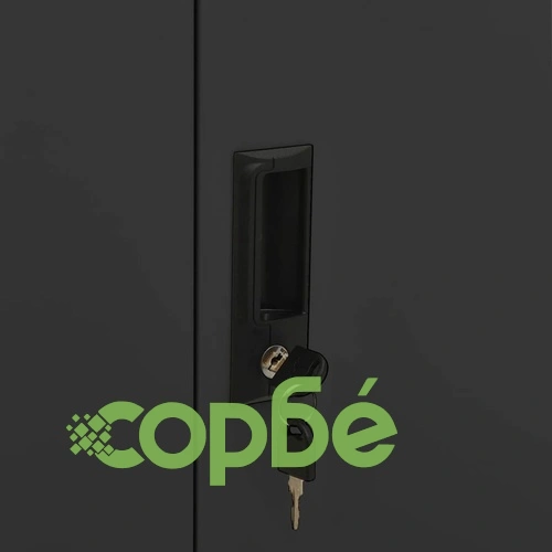Офис шкаф с плантер, антрацит, 90x40x125 см, стомана на топ цена от sorbe.bg Офис шкаф с плантер, антрацит, 90x40x125 см, стомана ➤ топ цена ➤ sorbe.bg