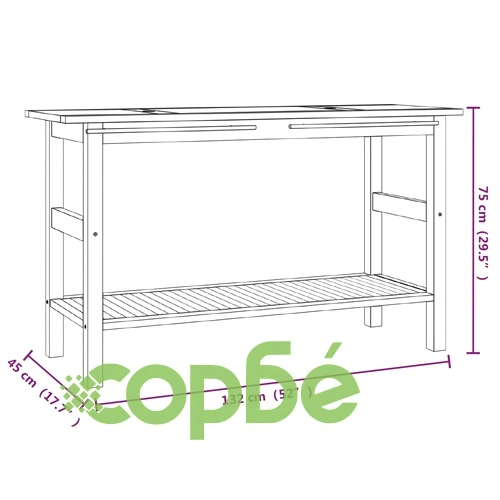 Шкаф за баня с кремави мраморни мивки, тиково дърво масив ➤ топ цена ➤ sorbe.bg