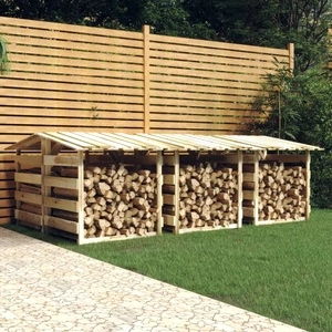 Перголи с покриви 6 бр 100x90x100 см импрегнирано борово дърво