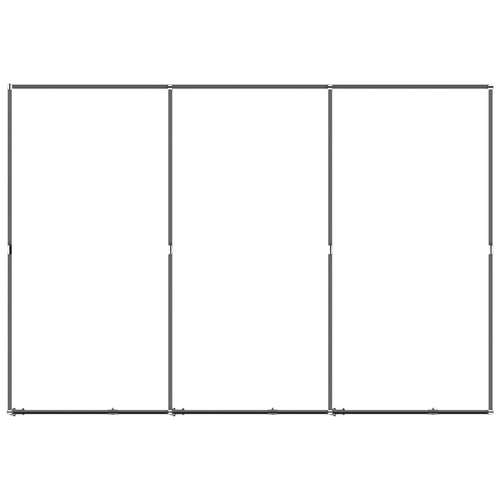 Дворна клетка за кучета, стомана, 5,53 м² ➤ топ цена ➤ sorbe.bg