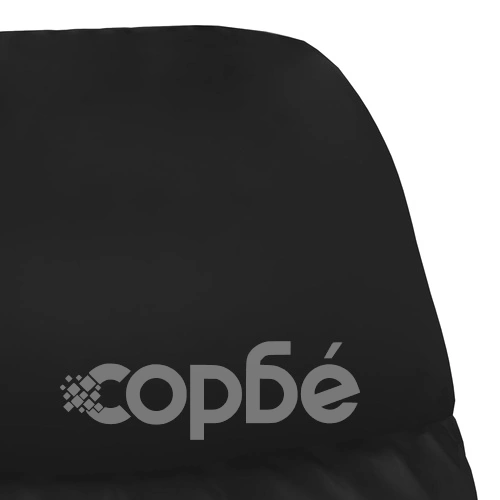 Релакс стол с опора за крака, лъскаво черно, изкуствена кожа ➤ топ цена ➤ sorbe.bg