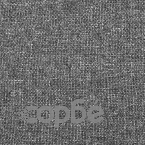 Релакс стол с табуретка, светлосив, текстил ➤ топ цена ➤ sorbe.bg