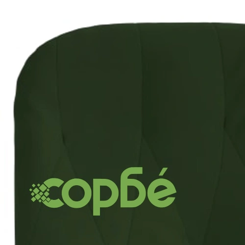 Релаксиращ стол с опора за крака, тъмнозелен, кадифе ➤ топ цена ➤ sorbe.bg