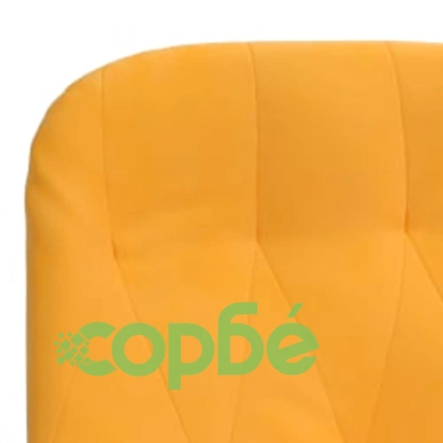 Релаксиращ стол с опора за крака, горчица жълто, кадифе ➤ топ цена ➤ sorbe.bg