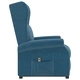 Wingback изправящ стол, син, текстил