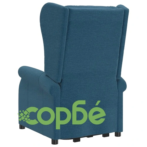 Wingback изправящ стол, син, текстил ➤ топ цена ➤ sorbe.bg