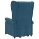 Wingback изправящ стол, син, текстил