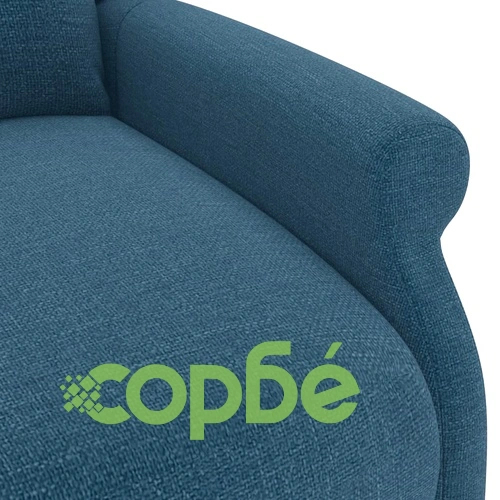 Wingback изправящ стол, син, текстил ➤ топ цена ➤ sorbe.bg