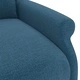 Wingback изправящ стол, син, текстил