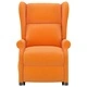 Wingback изправящ стол, светложълт, текстил