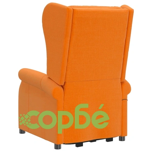 Wingback изправящ стол, светложълт, текстил ➤ топ цена ➤ sorbe.bg