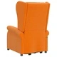 Wingback изправящ стол, светложълт, текстил