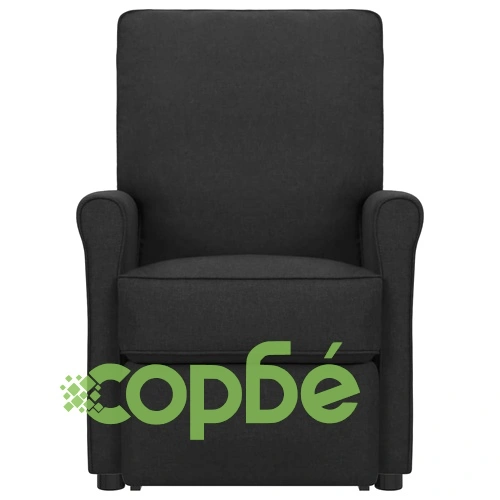 Изправящ стол, черен, текстил ➤ топ цена ➤ sorbe.bg
