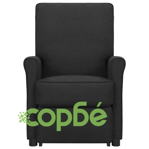 Изправящ масажен стол, черен, текстил ➤ топ цена ➤ sorbe.bg