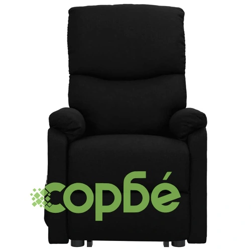 Изправящ стол, черен, текстил ➤ топ цена ➤ sorbe.bg